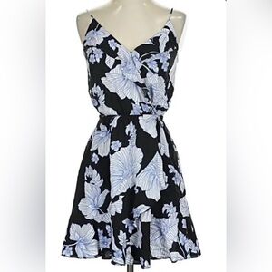Express Floral Black and White Summer Dress